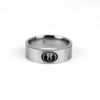 Star Wars Jedi Ring Mens Movie - Stainless Steel Silver - Unisex
