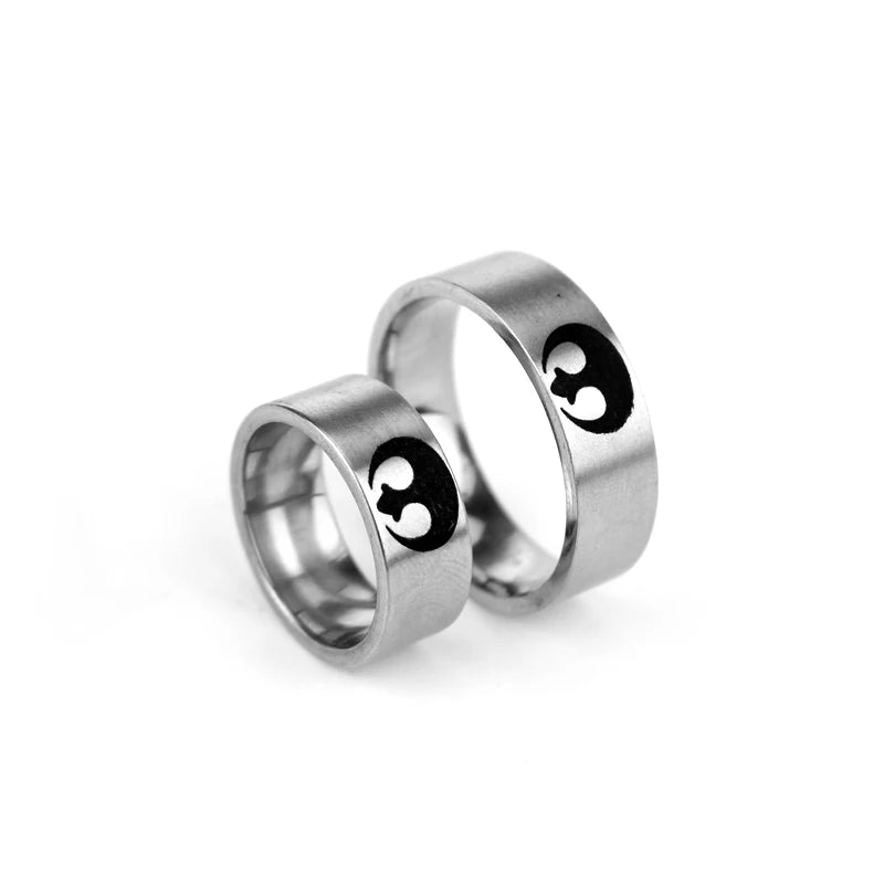 Rebel Alliance Star Wars Ring Mens - Stainless Steel Silver - Unisex