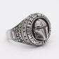 Star Wars Mandalorian Ring Signet Movie Mens - Stainless Steel Silver - Unisex