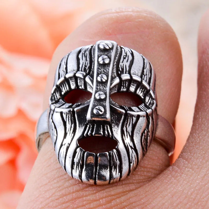 Jim Carrey The Mask Movie Ring Mens - Silver - Unisex - Adjustable
