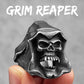 Gothic Grim Reaper Ring Halloween Mens - Stainless Steel Silver - Unisex