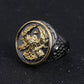 Seal of the Atreides Dune Ring - Duke Leto Ducal Mens Signet Ring - Stainless Steel Silver & Gold - Unisex - That Rock Aesthetic