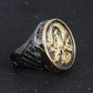 Seal of the Atreides Dune Ring - Duke Leto Ducal Mens Signet Ring - Stainless Steel Silver & Gold - Unisex - That Rock Aesthetic