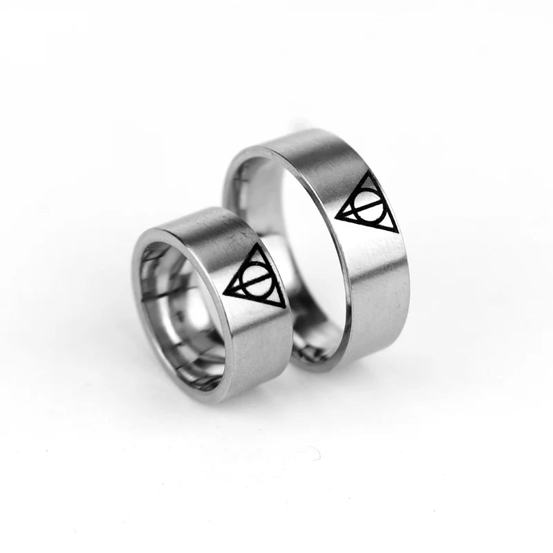 Deathly Hallows Harry Potter Ring - Stainless Steel Silver - Unisex