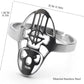 Ghost B.C. Logo Metal Rock Band Mens Ring - Stainless Steel Silver - Unisex - Adjustable