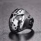 Jason Mask Friday the 13th Mens Horror Halloween Ring - Stainless Steel Silver - Unisex