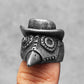 Plague Doctor Steampunk Ring Mens - Stainless Steel Silver - Unisex
