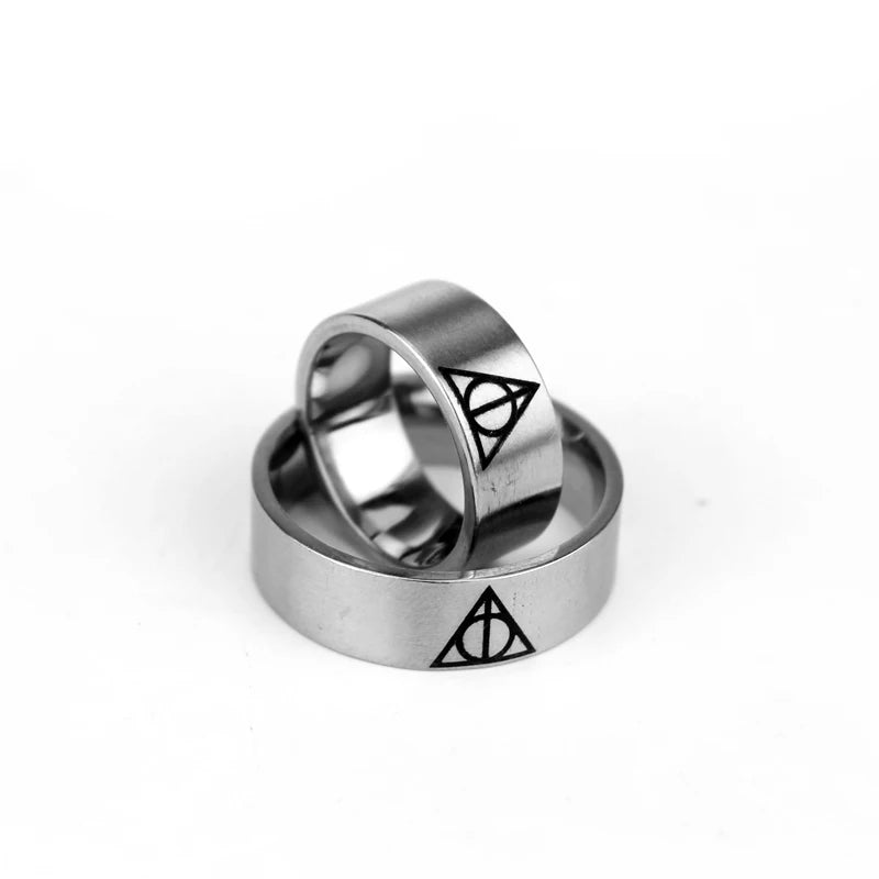 Deathly Hallows Harry Potter Ring - Stainless Steel Silver - Unisex