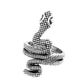 Shamanic Mens Snake Ring Collection - Silver, Gold & Black - Unisex - Adjustable - That Rock Aesthetic