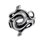 Shamanic Mens Snake Ring Collection - Silver, Gold & Black - Unisex - Adjustable - That Rock Aesthetic