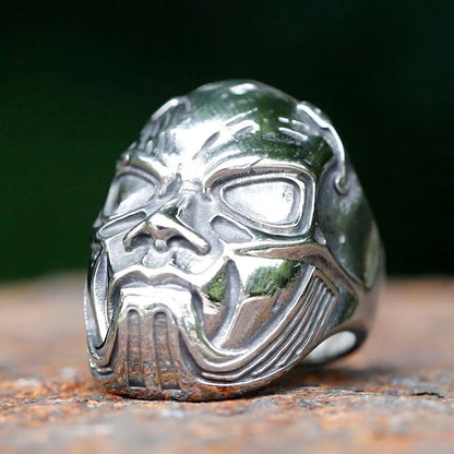 Sid Wilson Mask #1 Slipknot Ring - Stainless Steel Silver - Unisex - That Rock Aesthetic