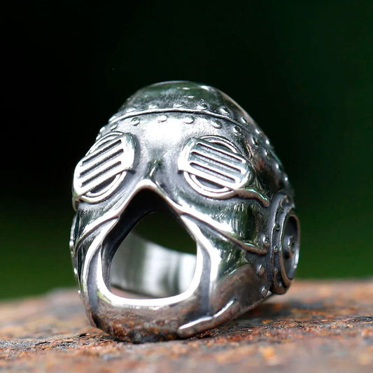 Sid Wilson Mask #2 Slipknot Ring - Stainless Steel Silver - Unisex - That Rock Aesthetic