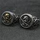 Skull & Crossbones Pirate Ring Mens - Stainless Steel Silver & Gold - Unisex - That Rock Aesthetic