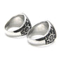 Skull & Crossbones Pirate Ring Mens - Stainless Steel Silver & Gold - Unisex - That Rock Aesthetic