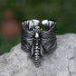 Skull Moth Death's Head Ring Mens - Stainless Steel Silver - Unisex - That Rock Aesthetic