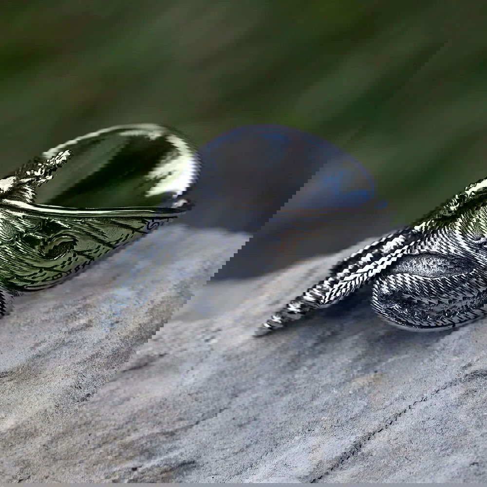 Skull Moth Death's Head Ring Mens - Stainless Steel Silver - Unisex - That Rock Aesthetic