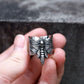 Skull Moth Death's Head Ring Mens - Stainless Steel Silver - Unisex - That Rock Aesthetic