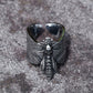 Skull Moth Death's Head Ring Mens - Stainless Steel Silver - Unisex - That Rock Aesthetic