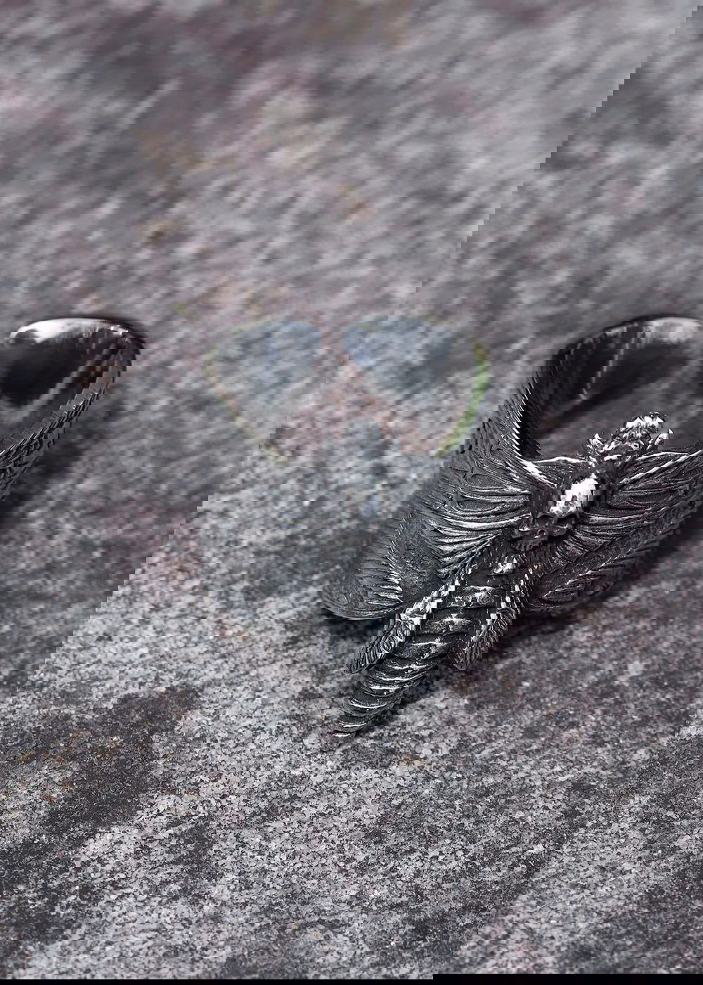 Skull Moth Death's Head Ring Mens - Stainless Steel Silver - Unisex - That Rock Aesthetic