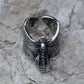 Skull Moth Death's Head Ring Mens - Stainless Steel Silver - Unisex - That Rock Aesthetic