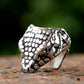 Snake Head Ring Mens - Stainless Steel Silver - Unisex - That Rock Aesthetic