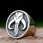 Star Wars Mandalorian Ring Mens - Stainless Steel Silver - Unisex - That Rock Aesthetic