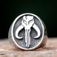 Star Wars Mandalorian Ring Mens - Stainless Steel Silver - Unisex - That Rock Aesthetic