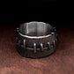 Stitches Punk Gothic Ring Mens - Stainless Steel Silver - Unisex - That Rock Aesthetic