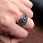 Stitches Punk Gothic Ring Mens - Stainless Steel Silver - Unisex - That Rock Aesthetic