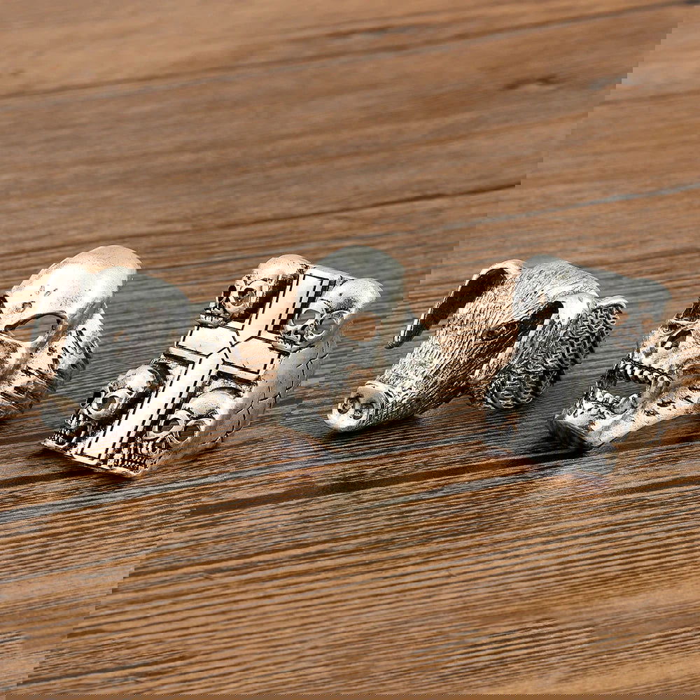 Stranger Things Eddie Munson Rings Collection Mens - Silver - Unisex - Adjustable - That Rock Aesthetic