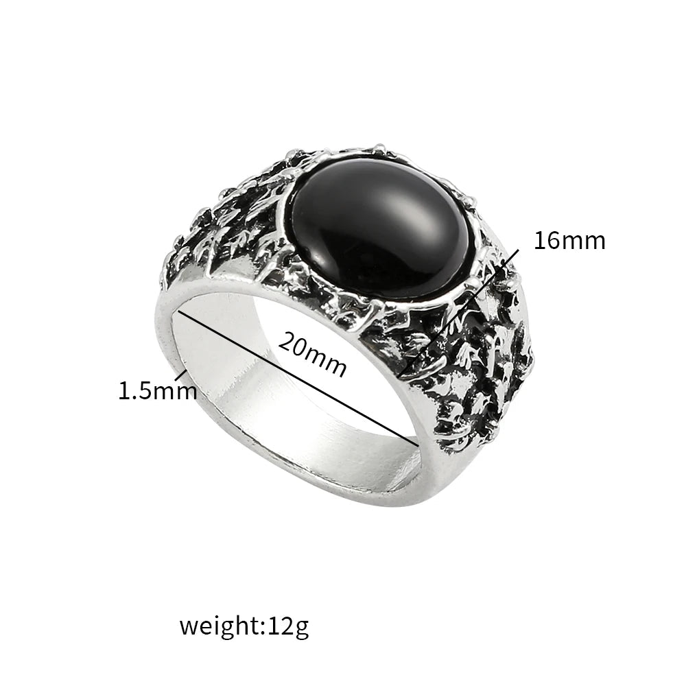 Stranger Things Eddie Munson Rings Collection Mens - Silver - Unisex - Adjustable - That Rock Aesthetic