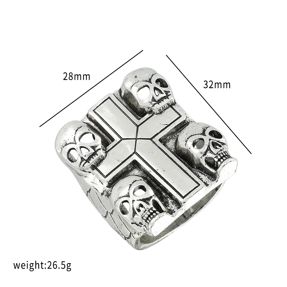 Stranger Things Eddie Munson Rings Collection Mens - Silver - Unisex - Adjustable - That Rock Aesthetic