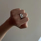 Sun Ray Minimalist Mens Boho Ring - Silver - Unisex - That Rock Aesthetic