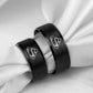 Superman Ring Logo #2 Superhero Mens DC Ring - Stainless Steel Silver & Black - Unisex - That Rock Aesthetic