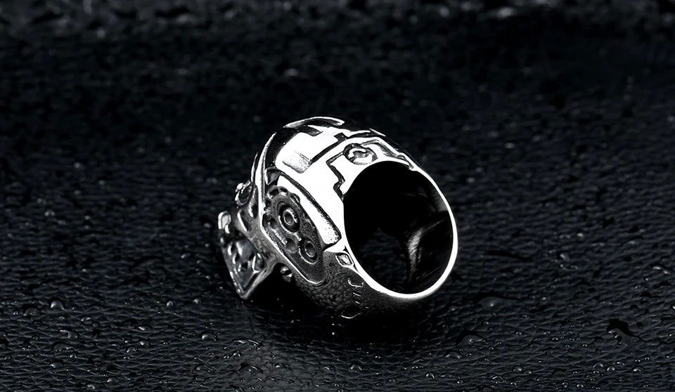 Terminator Movie Mens Ring - Stainless Steel Silver - Unisex - That Rock Aesthetic