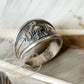 Thunderbird Navajo Ring Native American Indian Boho Ring - Silver with Gold - Unisex - Adjustable - That Rock Aesthetic