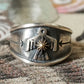 Thunderbird Navajo Ring Native American Indian Boho Ring - Silver with Gold - Unisex - Adjustable - That Rock Aesthetic