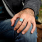 Hawk / Eagle Turquoise Ring Mens - Silver - Unisex - That Rock Aesthetic