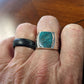 Hawk / Eagle Turquoise Ring Mens - Silver - Unisex - That Rock Aesthetic