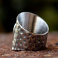 Turquoise Oval Chunky Boho Ring - Stainless Steel Silver - Unisex - That Rock Aesthetic