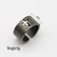Vintage Christian Cross Ring Mens - Stainless Steel Silver - Unisex - That Rock Aesthetic