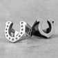Western Cowboy Horseshoe Ring Mens - Stainless Steel Silver - Unisex - That Rock Aesthetic