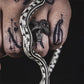 Gothic Wraparound Mens Snake Ring - Silver - Unisex